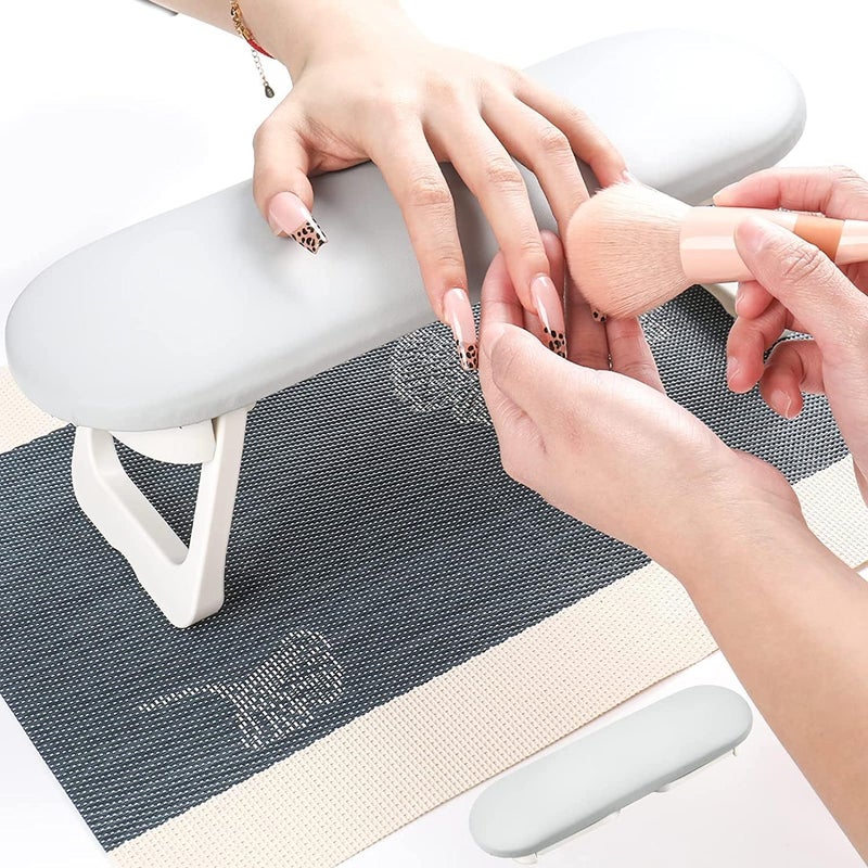 ANGNYA Nail Arm Rest Manicure Hand Pillow Professional Nail Rest Cushion Table Desk Station for Salon Use Nail Tech Use
