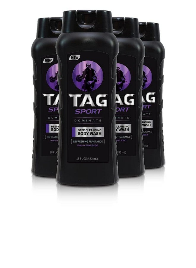 Sport Body Wash 18 Oz Dominate (Pack Of 4)