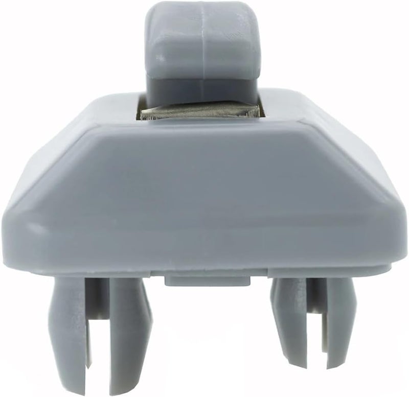 Wivplex 2Pcs Gray Car Sun Visor Clip Hook - Image 1