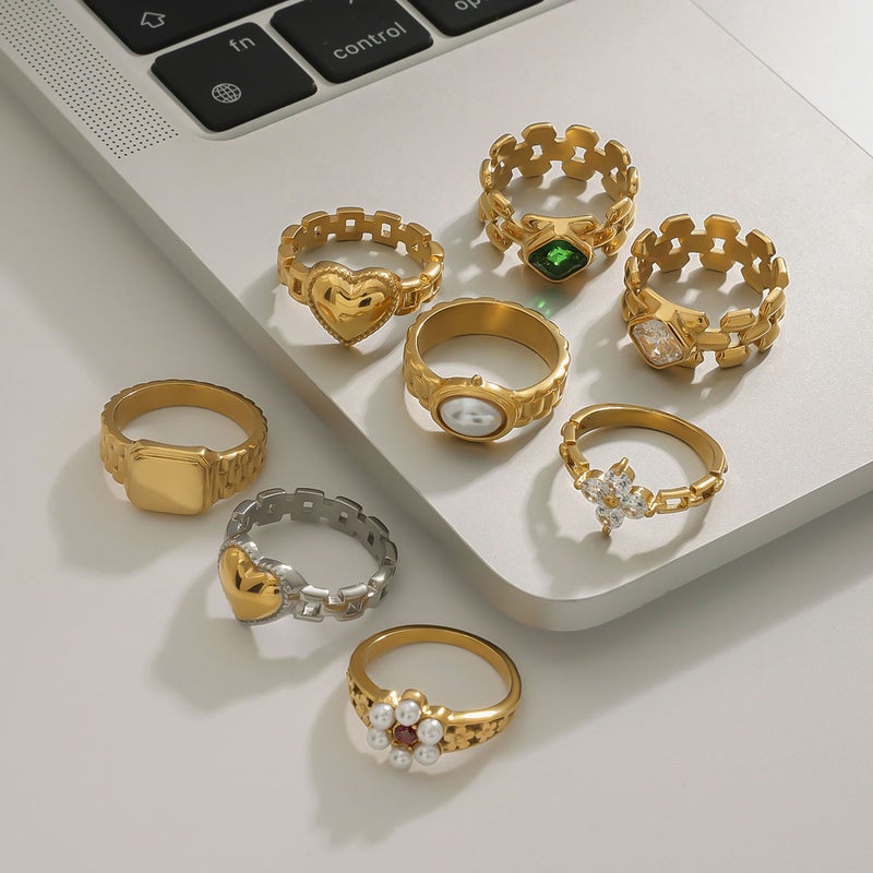 Jieding Watch Band Ring Titanium Steel Does Not Fade Female Niche Design Ring Stainless Steel Jewelry Rings - Image 5