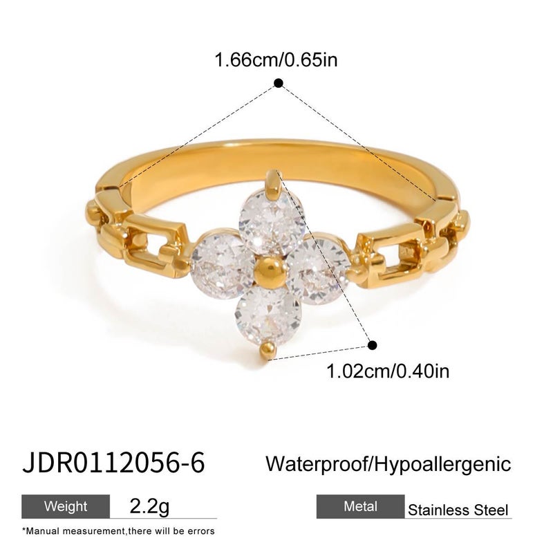 Jieding Watch Band Ring Titanium Steel Does Not Fade Female Niche Design Ring Stainless Steel Jewelry Rings - Image 1
