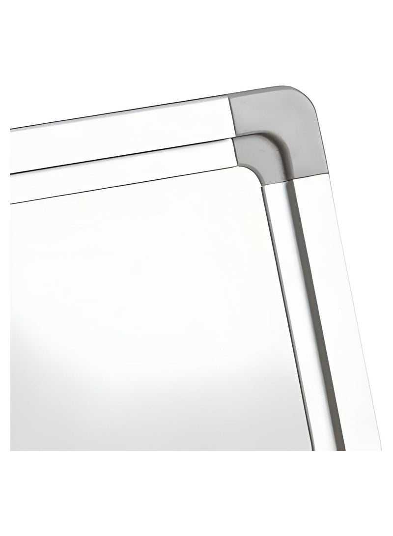 Generic Magnetic whiteboard 45*60 cm with metal frame bundled with duster, magnets& 3 whiteboard markers  - Image 3