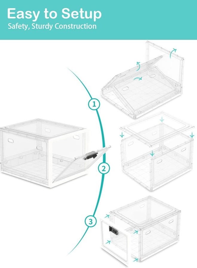 biliitim Medicine Lock Box for Safe Medication, Lockable Storage Cabinet for Fridge Food/Electronics Safe, Phone Jail Lock Box with Combination Code for Home/Dorms/Office Storage Lockers - Image 5