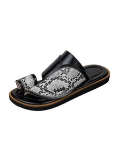 Arabic sandals with snakeskin pattern