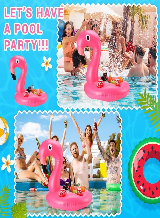 FillTouch حامل مشروبات عائم FillTouch للمسبح، بار كابانا عائم، حامل مشروبات لجاكوزي للبالغين، ملحقات مسبح قابلة للنفخ (فلامنجو) - Image 4