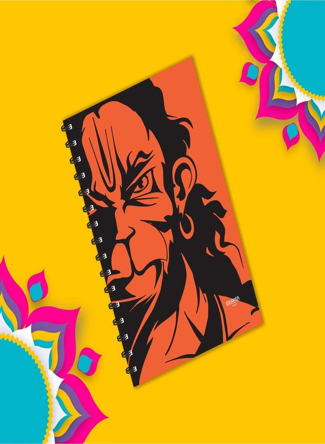 ESCAPER Orange Half Face Hanuman Diary Ruled - A5 Size - 8.5 x 5.5 inches Hanuman Diary, Devotional Diary, Diary Notepad, Diary for Office, Diary for Gift - Image 5
