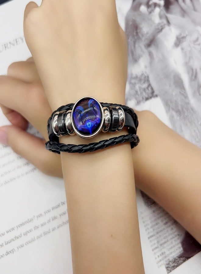 ZMANYIJEW Zodiac Soul Bracelet for Women Handmade Adjustable Twelve Constellations Leather Bracelet Series Manifestation Bracelet for Women and Men (Libra) - Image 3