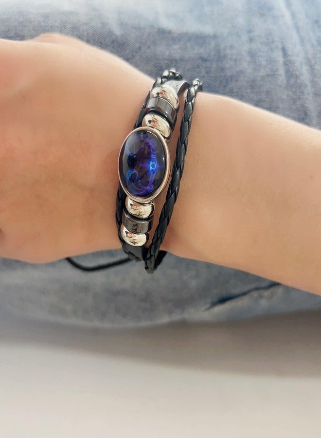 ZMANYIJEW Zodiac Soul Bracelet for Women Handmade Adjustable Twelve Constellations Leather Bracelet Series Manifestation Bracelet for Women and Men (Libra) - Image 4