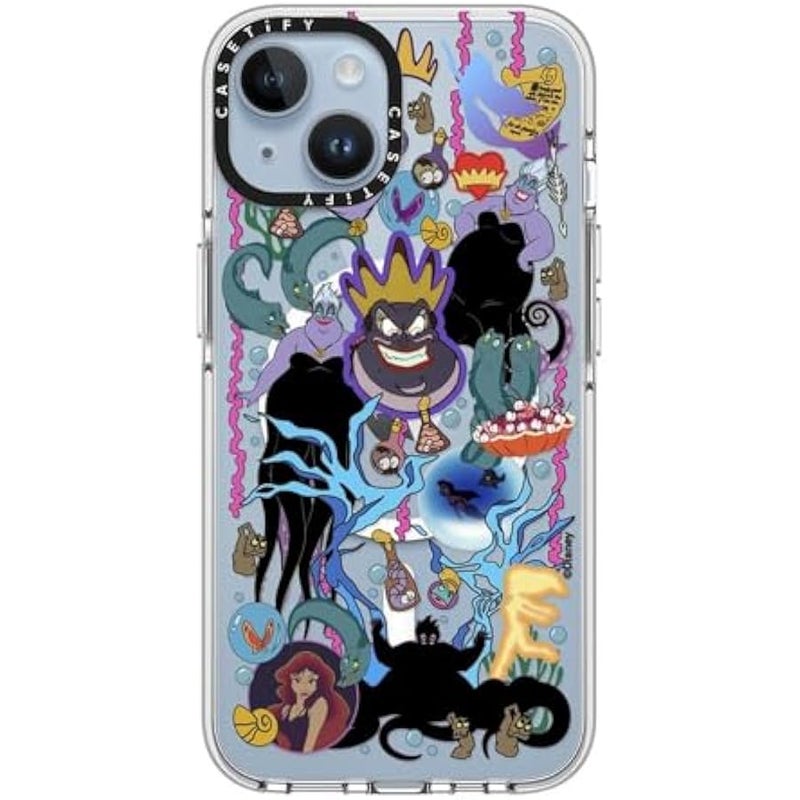 Casetify Clear iPhone 14 Case 【Villains Co-Lab/Not Yellowing / 6.6ft Drop Protection/Compatible with Magsafe】 - Liar Sticker - Ursula - Clear - Image 4