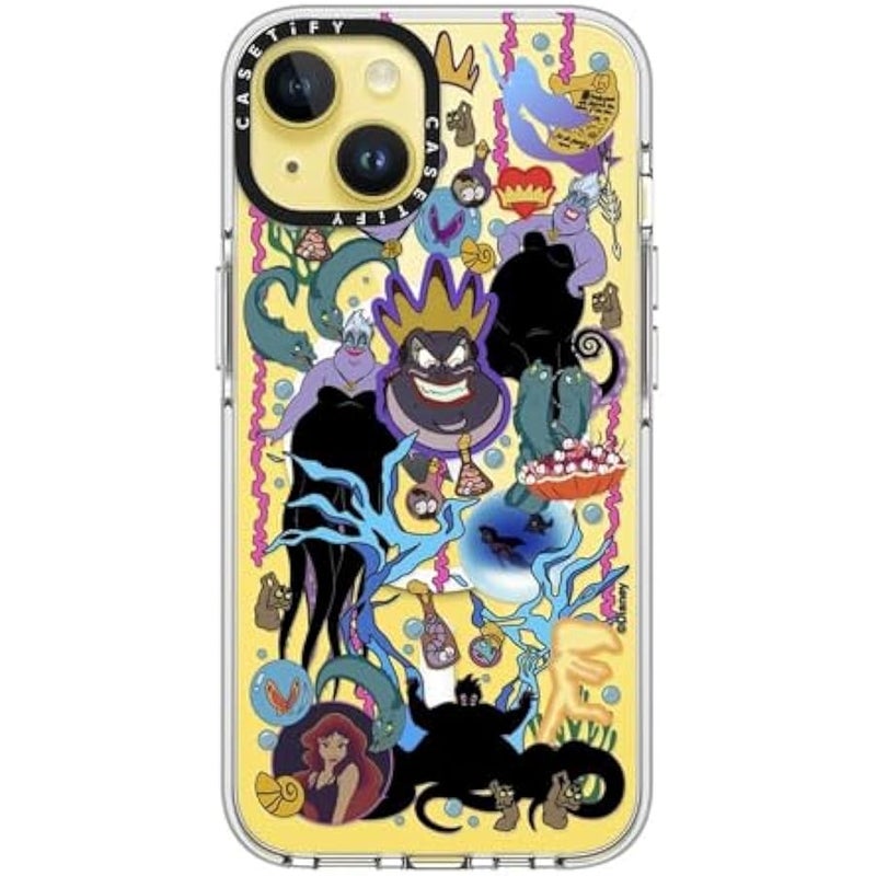 Casetify Clear iPhone 14 Case 【Villains Co-Lab/Not Yellowing / 6.6ft Drop Protection/Compatible with Magsafe】 - Liar Sticker - Ursula - Clear - Image 3