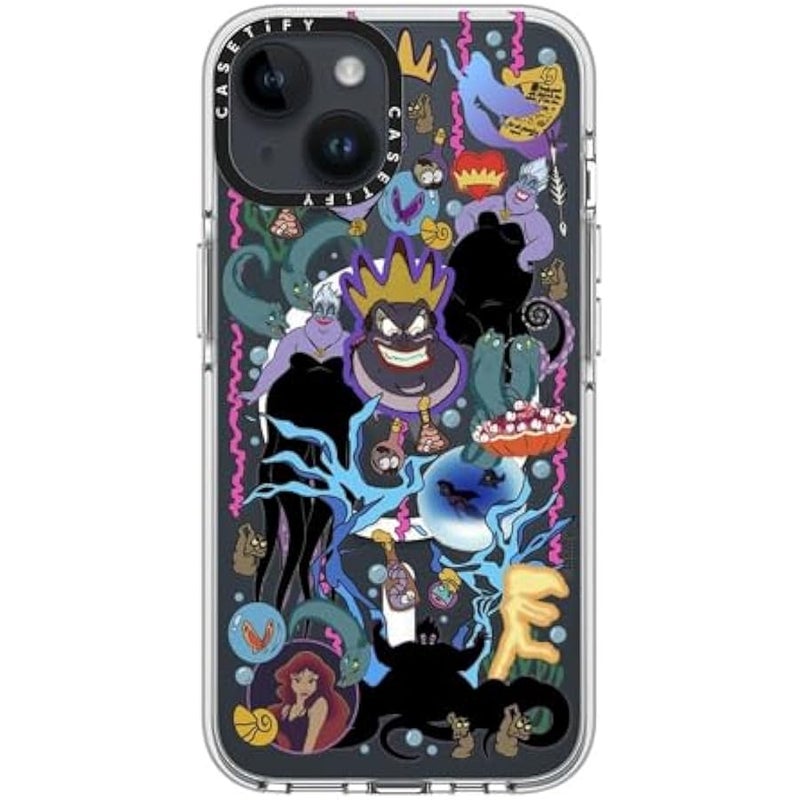 Casetify Clear iPhone 14 Case 【Villains Co-Lab/Not Yellowing / 6.6ft Drop Protection/Compatible with Magsafe】 - Liar Sticker - Ursula - Clear - Image 5