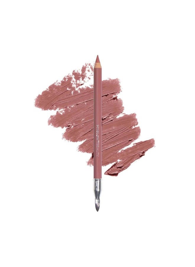 FITGLOW Beauty - Natural Lip Liner Pencil With Blending Brush | Vegan, Woman-Owned Clean Beauty (Buff) - Image 1