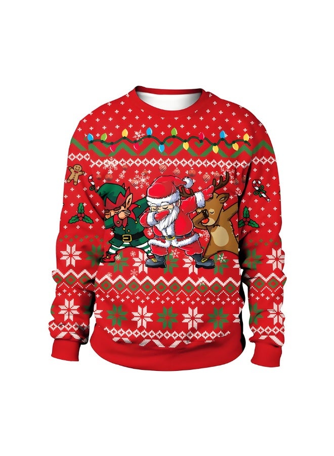 Loquat Unisex Christmas Jumper Sweater Printed Pullover 3D Funny Digital Print Sweatshirt - Image 1