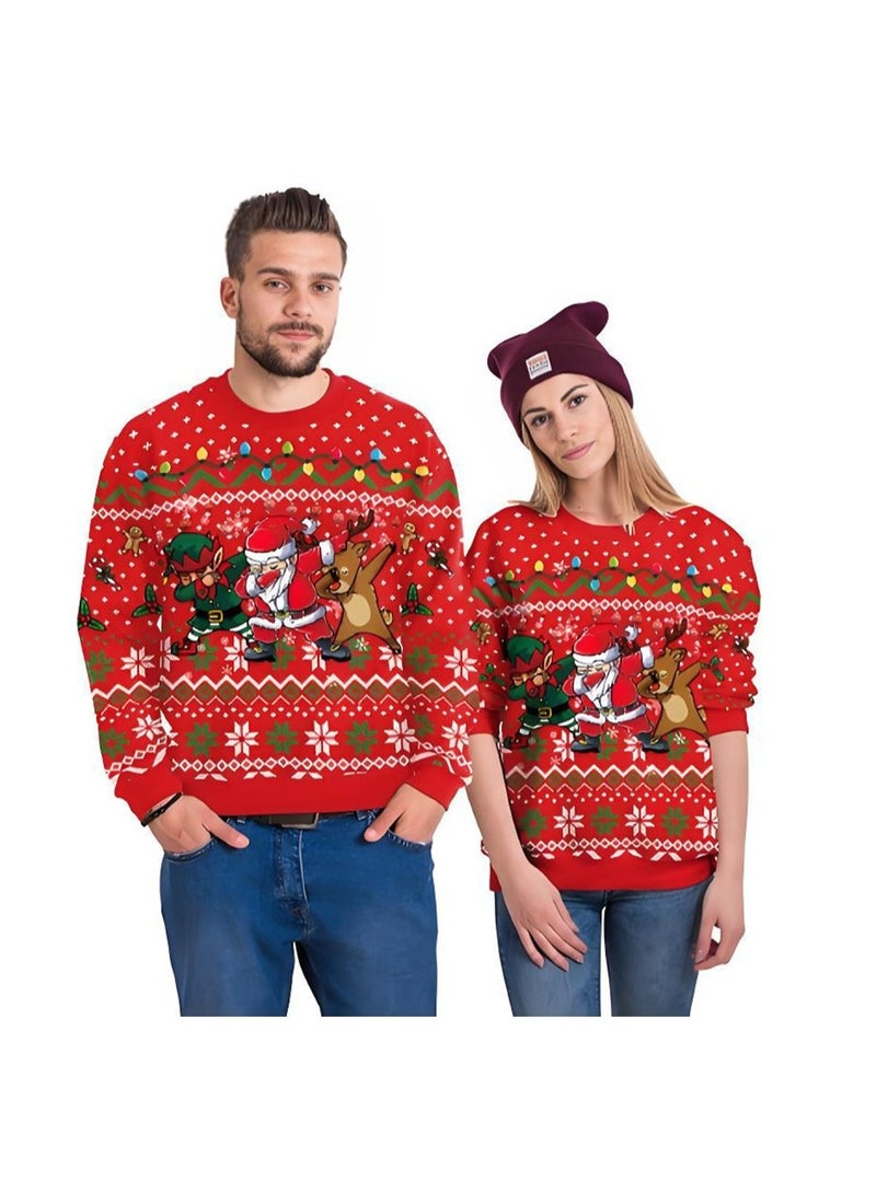 Loquat Unisex Christmas Jumper Sweater Printed Pullover 3D Funny Digital Print Sweatshirt - Image 2