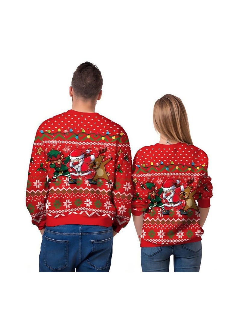 Loquat Unisex Christmas Jumper Sweater Printed Pullover 3D Funny Digital Print Sweatshirt - Image 3