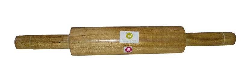 ARMAN SPOONS Royal Wooden Rolling PIN Heavy BELAN CHAPATI BELAN 14 inch - Image 2