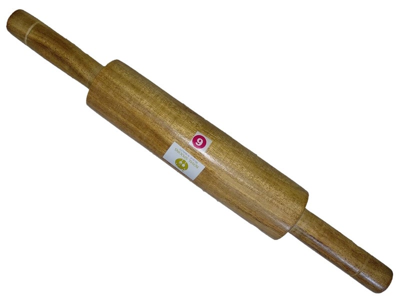 ARMAN SPOONS Royal Wooden Rolling PIN Heavy BELAN CHAPATI BELAN 14 inch - Image 1
