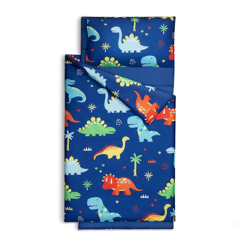 Cokouchyi Extra Large Toddler Nap mat by Cokouchyi Toddler Sleeping Bag with Removable Pillow Measures 53 x 21 x 15 Inches Sleeping Mat for Boys Ideal for Daycare and Preschool Kindergarten Dinosaur - Image 2