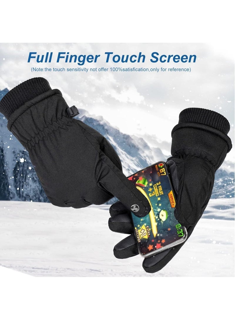 Winter Ski Gloves, Waterproof Touchscreen Snowboard Gloves, Windproof Warm Snow Gloves,f or Skiing, Snowboarding, Running and Cycling, One Size - Image 3