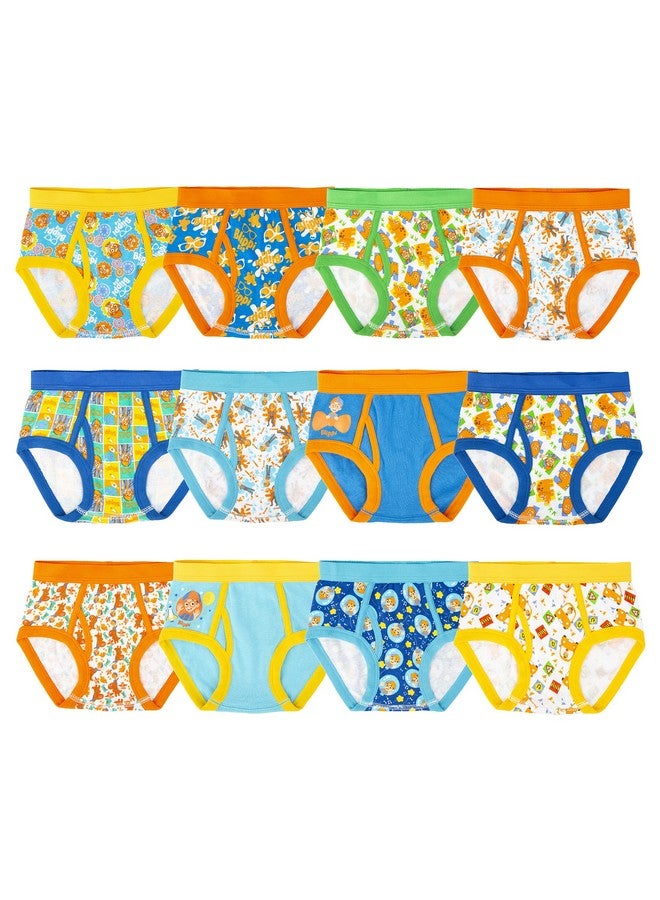 بليبي مجموعة الملابس الداخلية الحصرية للأولاد لمدة 12 يومًا من مجموعة الملابس الداخلية المفاجئة تجعل التدريب على استخدام الحمام ممتعًا مع ملصقات 2/3T و4T و5T 12 قطعة - Image 1