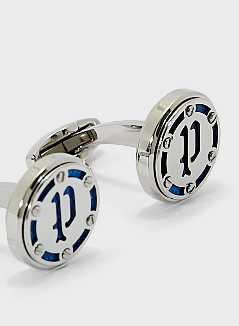 POLICE  EBON INLAY CUFFLINKS for Men | Best Price UAE