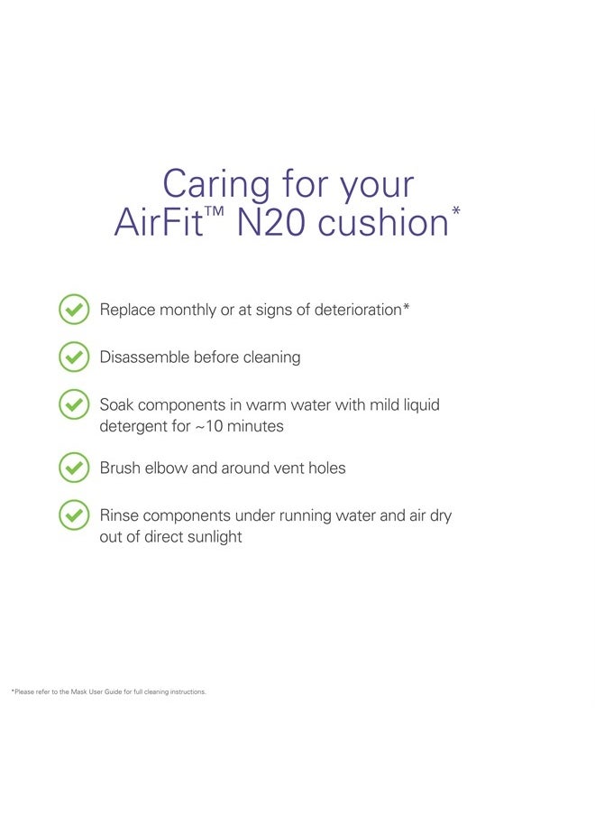 Resmed - AirFit N20 Nasal Replacement Cushion - Large - Image 1