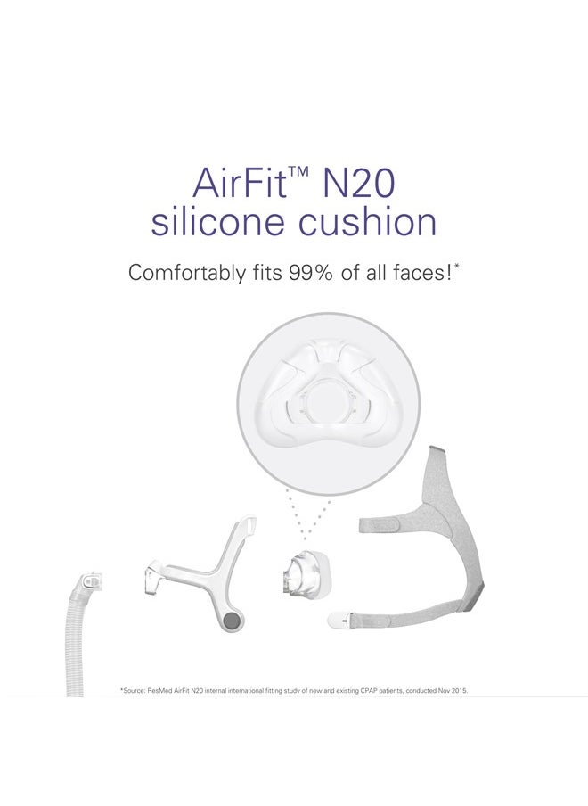 Resmed - AirFit N20 Nasal Replacement Cushion - Large - Image 1
