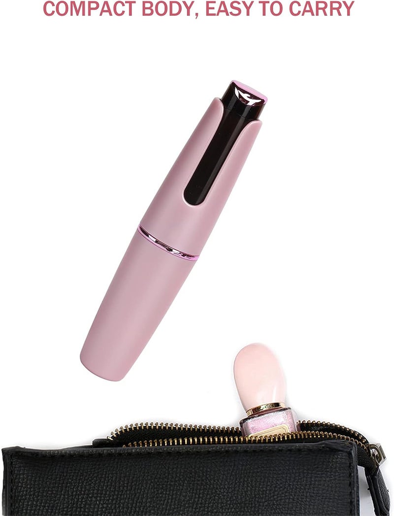 USB Charging Handheld Facial Mist Sprayer Portable Nano Cooling Skin Moisturizing Spray Rechargeable Lightweight for Home Office Travel ABS Material 7ml Water Tank (Pink) - Image 2