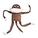 ZippyPaws Crinkle Monkey Interactive Dog Toys to Keep Them Busy Squeaky Plush Pet Toy for All Breeds for Medium Large Extra Large Dogs Contains 1 Blaster Squeaker Extra Large Brown - Image 3