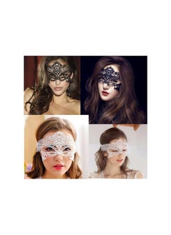 The Bros 6Pcs Lace Mask, Lace Collar, Crystal Necklace, Pearl And Lace Fingerless Gloves, Suitable For Young Girls And Women, Made From Soft Material  - Image 5