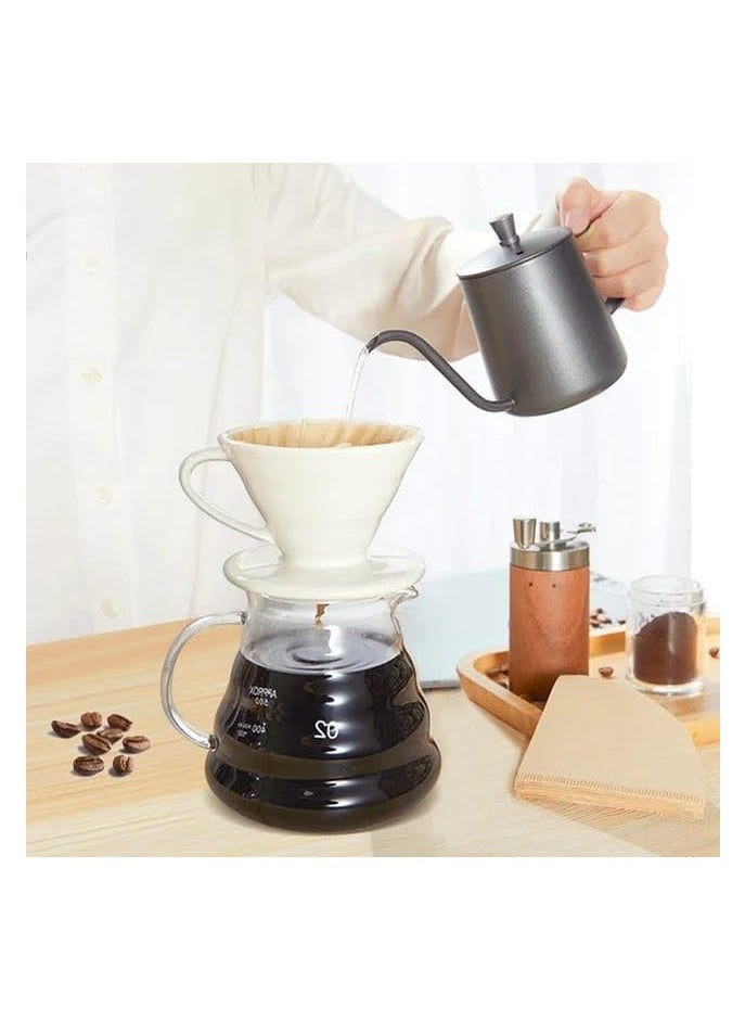 Generic Liying Ceramic Coffee Dripper Pour Over Coffee Maker, V60 Filter for 1-2 Cups Slow Brewing Accessories for Home Cafe Restaurants Coffee (Yellow #1)  - Image 5