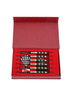 Thoraya Professional Steel Tip Darts Set Darts Metal Tip Set with Spare Rod Grindstone Tail Wing  - Image 1