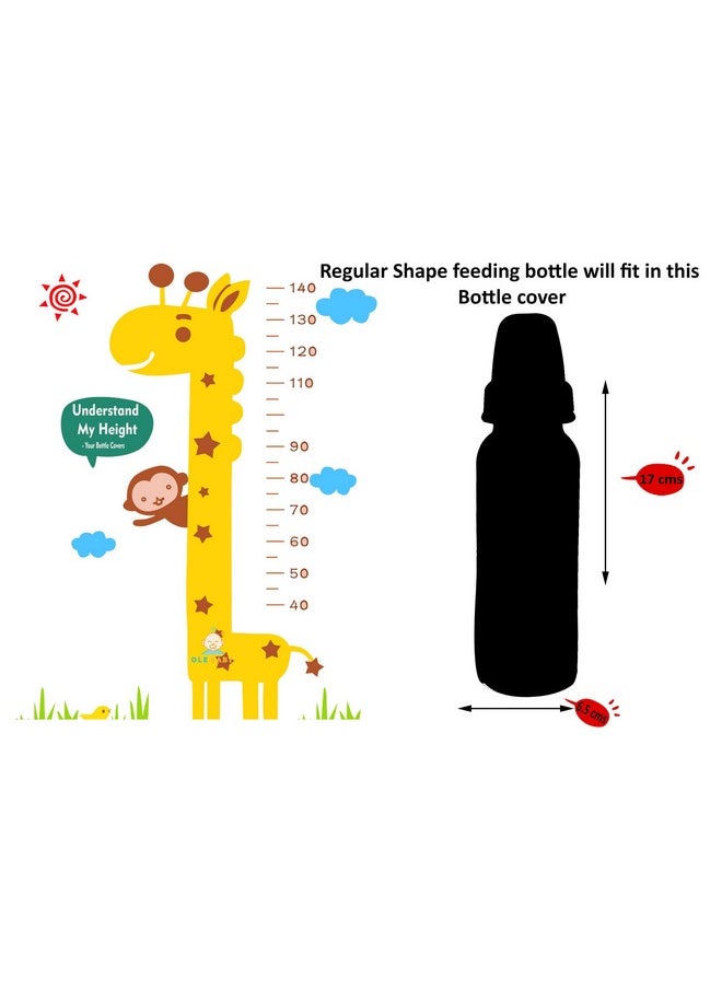 Ole Baby Love Dog Soft Cute Plush Milk Feeding Bottle Cover Dimension 17X10X6 Cm It Can Hold Upto 240 Ml Feeding Bottle.  - Image 3