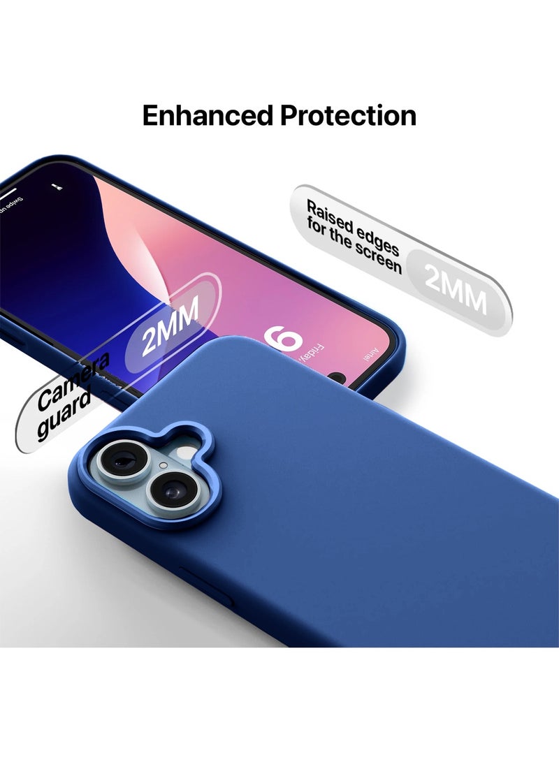 Wtech Apple iPhone 17 5G 2025 Soft Liquid Silicone Case Cover (MCRPSN) - Navy Blue - Image 2