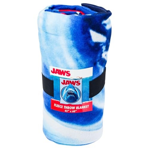 Silver Buffalo Jaws Need A Bigger Boat 45"" x 60"" Fleece Throw Blanket - Image 3