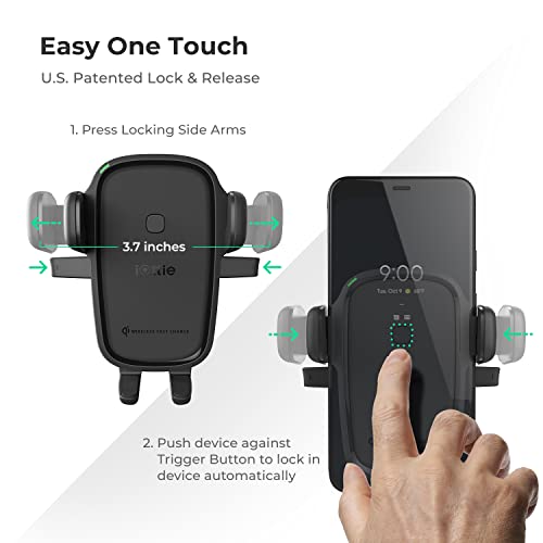 iOttie Car Charger Easy One Touch Wireless 2 Qi Charging Dashboard Phone Mount for iPhone, Samsung Galaxy, Huawei, LG, Smartphones - Image 4