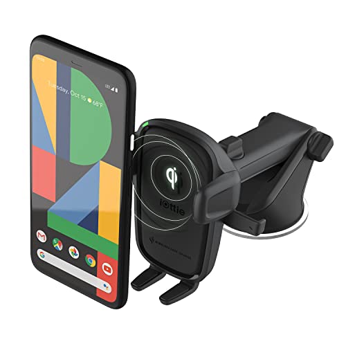 iOttie Car Charger Easy One Touch Wireless 2 Qi Charging Dashboard Phone Mount for iPhone, Samsung Galaxy, Huawei, LG, Smartphones - Image 1
