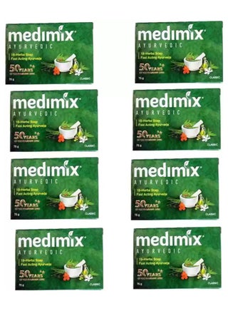 Ayurvedic 18 Herbal Classic Soap 75gm (Pack of 8) - pzsku/ZF36362A0060BE4716736Z/45/_/1736865734/e9df2589-8a3b-4fb2-a8a9-8850fb971197