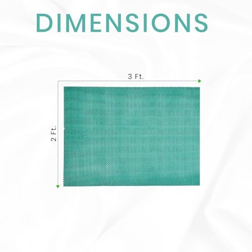 Yellow Weaves Anti Skid Multipurpose PVC Rubber Mat for Floor, Bathroom, Swimming Pool, Kitchen, Indoors, Outdoors | Color - Green | Waterproof Entrance Doormat, Rain Jali Mat (2x3 Feet) - Image 4