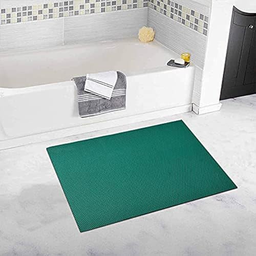 Yellow Weaves Anti Skid Multipurpose PVC Rubber Mat for Floor, Bathroom, Swimming Pool, Kitchen, Indoors, Outdoors | Color - Green | Waterproof Entrance Doormat, Rain Jali Mat (2x3 Feet) - Image 3