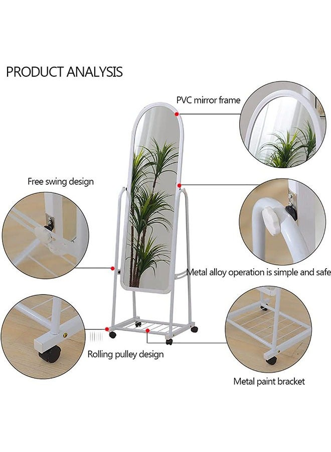 Metal Framed Decorative Dressing Floor Standing Mirror, Full Body Mirror - Image 5