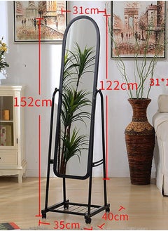 Generic Metal Framed Decorative Dressing Floor Standing Mirror, Full Body Mirror  - Image 3