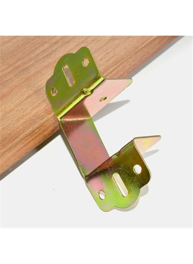 Thoraya 4Pcs Hinges Iron Color Plating Thickened Bed Insert Hinges with 32 Screws Woodworking Tools  - Image 4