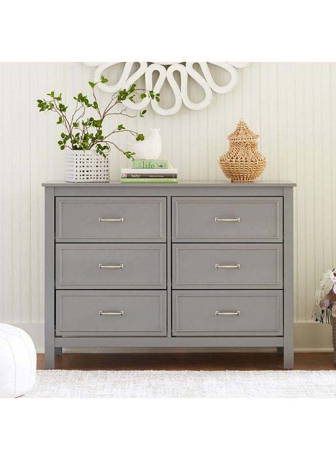 Al Home Kids Dresser: 117x49x85 Wood, Grey by Alhome 