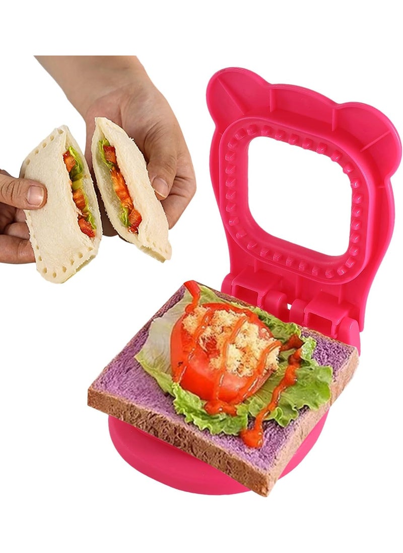 PURCHASE ZONE PURCHASE ZONE 1pc Sandwich Cutter and Sealer Easy Pastry Cutter for Lunch Box Bento Box Decoration Baking Tools Kitchen Accessories Multicolor 1PCS  - Image 2
