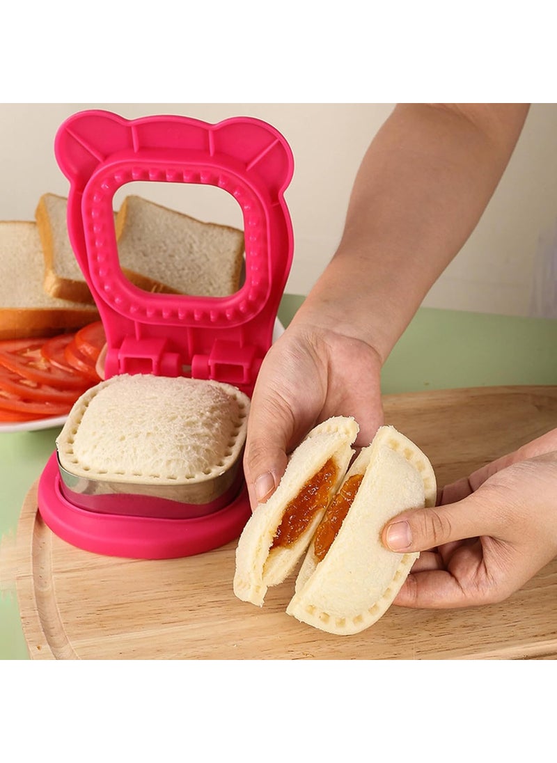 PURCHASE ZONE PURCHASE ZONE 1pc Sandwich Cutter and Sealer Easy Pastry Cutter for Lunch Box Bento Box Decoration Baking Tools Kitchen Accessories Multicolor 1PCS  - Image 3