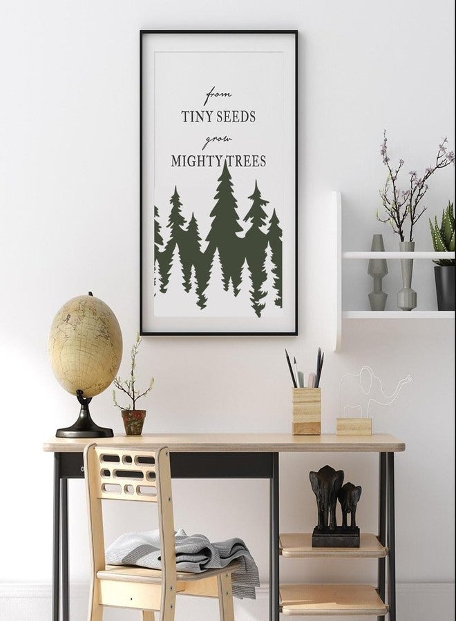 zosylley Pine Tree Stencils Tree Stencil Forest Stencil Wood Burning Stencils Patterns Reusable Drawing Templates for Painting on Wood Wall Fabric Furniture - Image 4