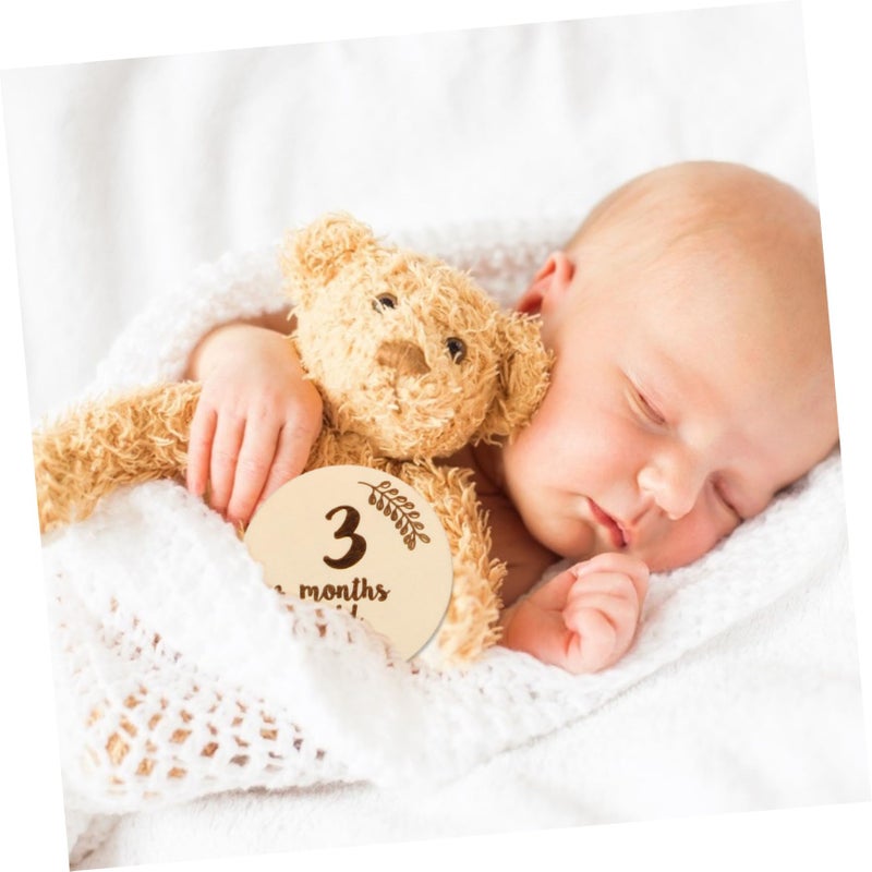 6Pcs Double Sided Milestone Cards For Newborn Photography Props Monthly Growth Design - Image 5