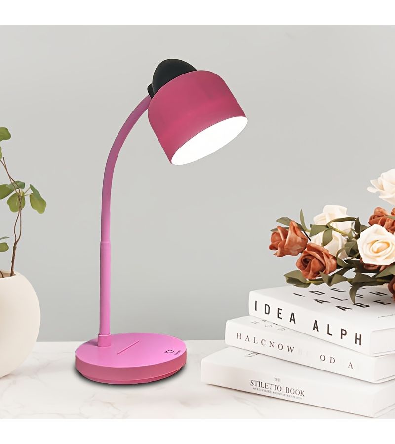 1 قطعة مصباح مكتبي LED أزرق مع إضاءة ثلاثية الألوان قابلة للتعديل، مفتاح لمس، شحن USB لاسلكي، بطارية 1200 مللي أمبير، قابل للطي ومحمول، للدراسة والمكتب والتخييم هدية - Image 2