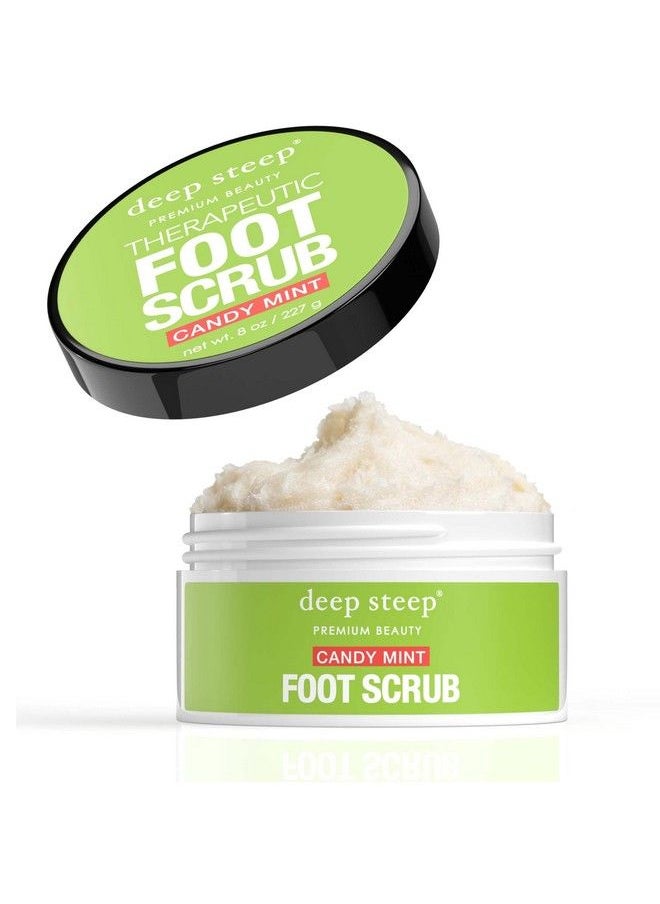 Deep Steep Natural Candy Mint Therapeutic Foot Scrub 8 Ounce  - Image 1